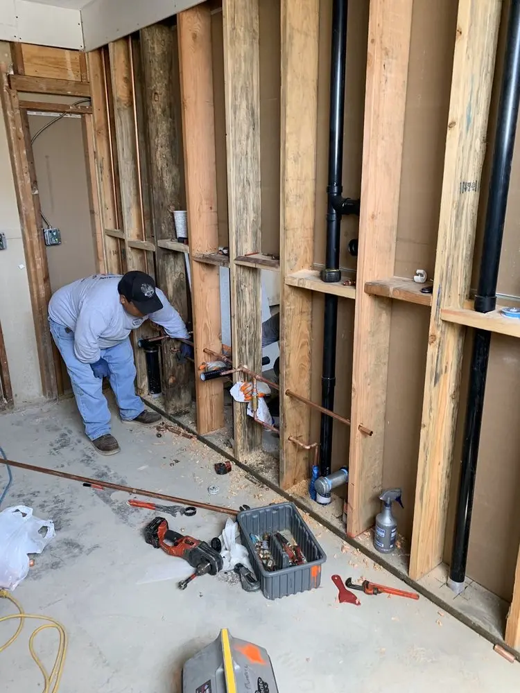 Commercial rough-in plumbing for Gas Line Repair in Las Palmas